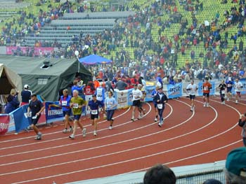 Tratzi beim Zieleinlauf