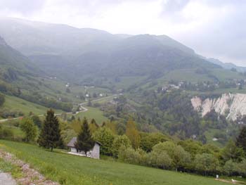 Die gewaltige Landschaft lsst sich nur ahnen.